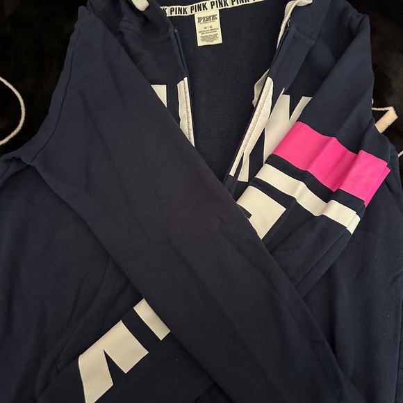 PINK Victoria's Secret Girls' Hoodies - Navy, Charcoal, Black - Picture 7 of 13
